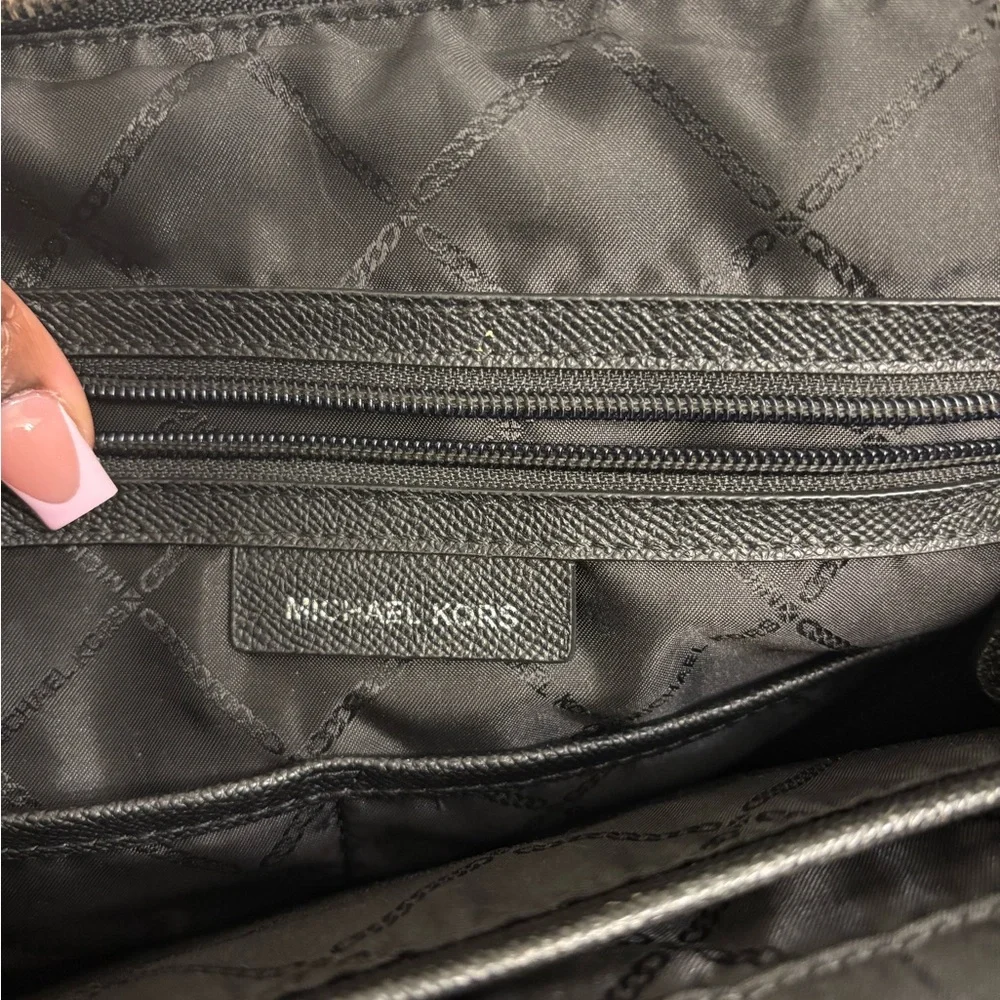 Michael Kors Black Saffiano Leather Tote - Picture 7 of 8